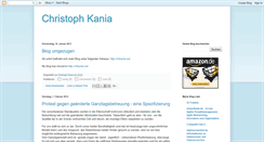 Desktop Screenshot of christophkania.blogspot.com