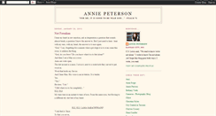 Desktop Screenshot of annapeterson.blogspot.com