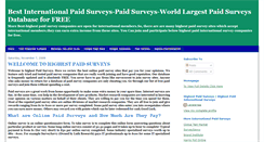 Desktop Screenshot of highestpaidsurveys4u.blogspot.com