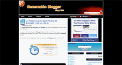 Desktop Screenshot of generacion-blogger.blogspot.com