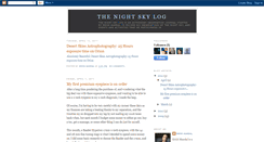 Desktop Screenshot of nightskylog.blogspot.com