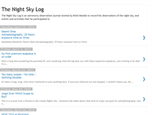 Tablet Screenshot of nightskylog.blogspot.com