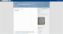 Desktop Screenshot of crochetingchemist.blogspot.com