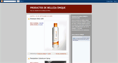 Desktop Screenshot of productosdebellezaunique.blogspot.com