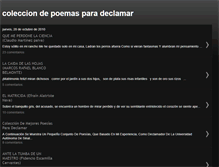 Tablet Screenshot of declamacionpoemas.blogspot.com