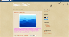 Desktop Screenshot of iqramdinzly.blogspot.com