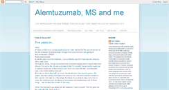 Desktop Screenshot of alemtuzumabmsandme.blogspot.com