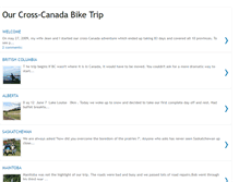 Tablet Screenshot of crosscanadabiketrip.blogspot.com