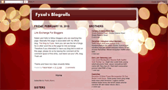 Desktop Screenshot of fyzals-blogroll.blogspot.com