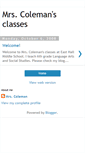 Mobile Screenshot of mrscolemansclasses.blogspot.com