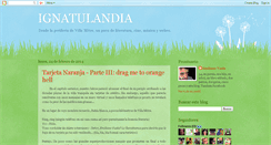 Desktop Screenshot of ignatulandia.blogspot.com