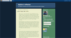 Desktop Screenshot of matiereareflexion.blogspot.com