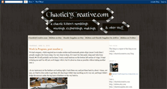 Desktop Screenshot of chaoticlycreativecom.blogspot.com