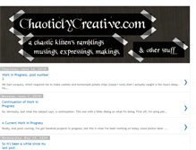 Tablet Screenshot of chaoticlycreativecom.blogspot.com