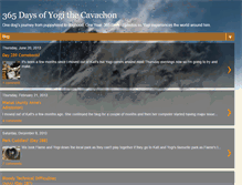 Tablet Screenshot of 365daysofyogi.blogspot.com