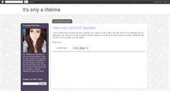 Desktop Screenshot of itsonlyalifetime.blogspot.com