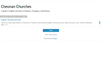 Tablet Screenshot of cheonanchurches.blogspot.com