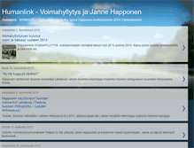 Tablet Screenshot of humanlinkfinland.blogspot.com