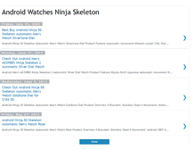 Tablet Screenshot of androidwatchesninjaskeleton.blogspot.com