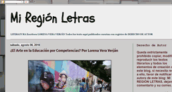 Desktop Screenshot of miregionletras.blogspot.com