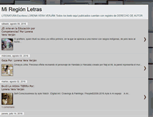 Tablet Screenshot of miregionletras.blogspot.com