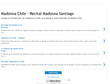Tablet Screenshot of entradasmadonnachile.blogspot.com