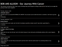 Tablet Screenshot of kickingcancertogether.blogspot.com