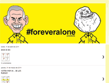 Tablet Screenshot of foreveralonepresidente.blogspot.com