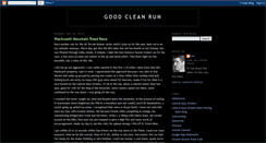 Desktop Screenshot of goodcleanrun.blogspot.com