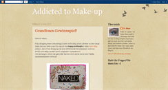 Desktop Screenshot of addictedtomake-up.blogspot.com