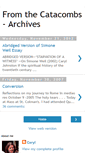 Mobile Screenshot of fromthecatacombs-archives.blogspot.com