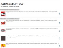 Tablet Screenshot of juleineandsantiago.blogspot.com