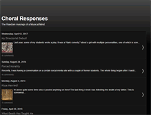 Tablet Screenshot of choralresponses.blogspot.com