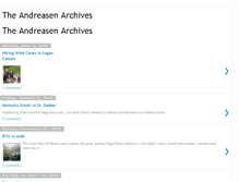 Tablet Screenshot of andreasenarchives.blogspot.com