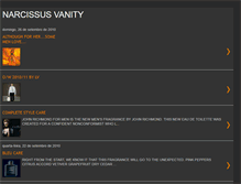 Tablet Screenshot of narcissusvanity.blogspot.com