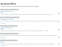 Tablet Screenshot of mydumboffice.blogspot.com