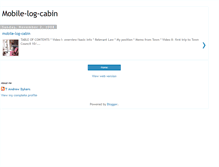 Tablet Screenshot of mobile-log-cabin.blogspot.com