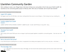 Tablet Screenshot of llanishencommunitygarden.blogspot.com