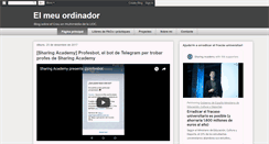 Desktop Screenshot of elmeuordinador.blogspot.com