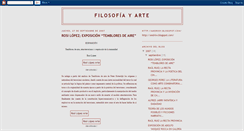 Desktop Screenshot of filosofiaestetica.blogspot.com