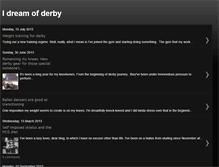 Tablet Screenshot of derbydreaming.blogspot.com