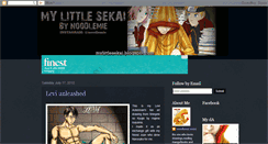 Desktop Screenshot of mylittlesekai.blogspot.com