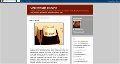 Desktop Screenshot of cincominutosenmarte.blogspot.com
