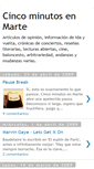 Mobile Screenshot of cincominutosenmarte.blogspot.com