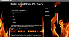 Desktop Screenshot of caslantigers.blogspot.com