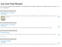 Tablet Screenshot of justsoulfoodrecipes.blogspot.com