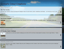 Tablet Screenshot of cricketscricut.blogspot.com