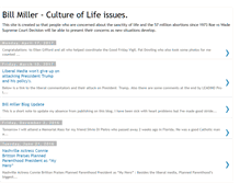 Tablet Screenshot of billmiller-cultureoflifeissues.blogspot.com