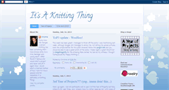 Desktop Screenshot of itsaknittingthing.blogspot.com