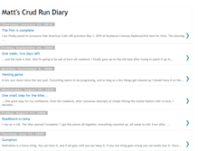 Tablet Screenshot of mattscrudrundiary.blogspot.com